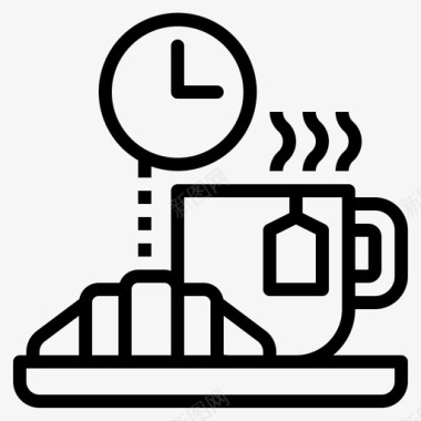 休息时间咖啡食物图标图标