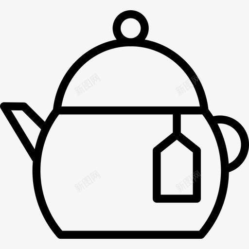 茶壶食品88直形图标svg_新图网 https://ixintu.com 直形 茶壶 食品88