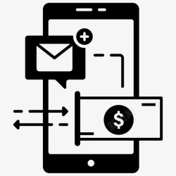 手机信息支付通知数字钱包电子钱包图标高清图片