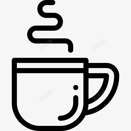 咖啡杯秋季37线性图标svg_新图网 https://ixintu.com 咖啡杯 秋季37 线性