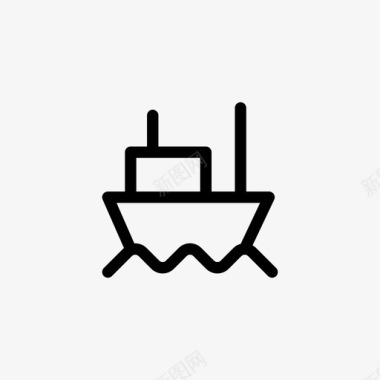 船舶海运运输图标图标