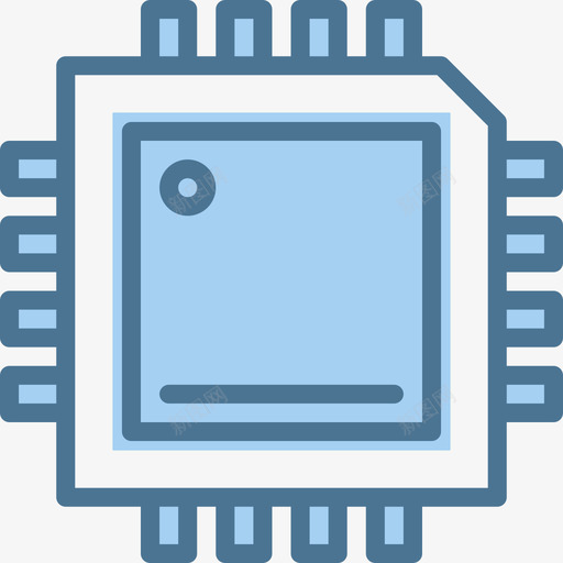 Cpu计算机20蓝色图标svg_新图网 https://ixintu.com Cpu 蓝色 计算机20