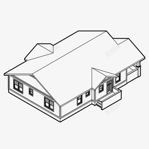 小屋建筑家图标svg_新图网 https://ixintu.com 家 小屋 建筑 真实状态