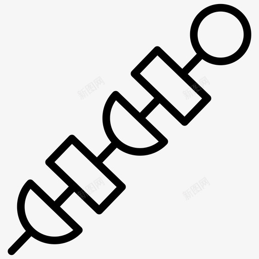 烤肉串烧烤烤肉图标svg_新图网 https://ixintu.com 烤肉 烤肉串 烧烤 食物v1系列图标