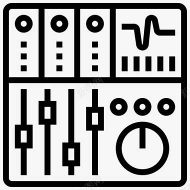 混音板音频控制台图标图标