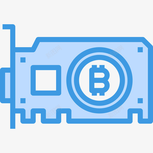 图形卡加密货币和比特币5蓝色图标svg_新图网 https://ixintu.com 加密货币和比特币5 图形卡 蓝色