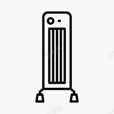 加热器电器冷却器图标图标