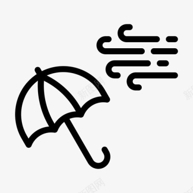 伞风秋图标图标