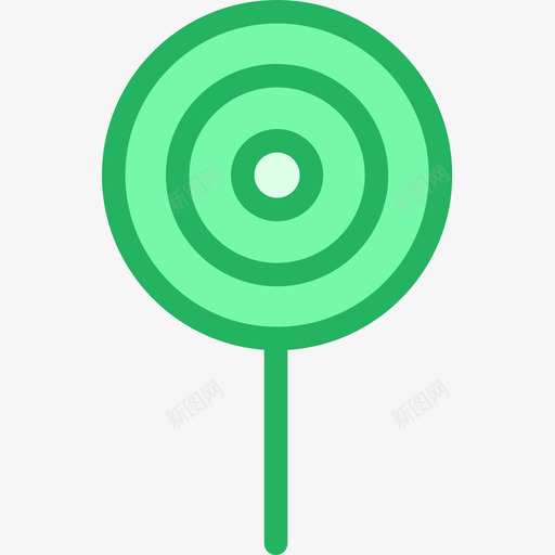 棒棒糖庆祝11线形绿色图标svg_新图网 https://ixintu.com 庆祝11 棒棒糖 线形绿色