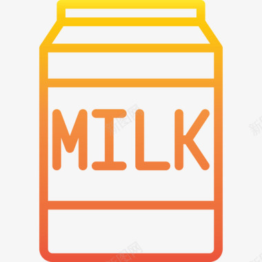 牛奶烘焙67梯度图标图标