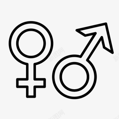 性别符号女性男性图标图标