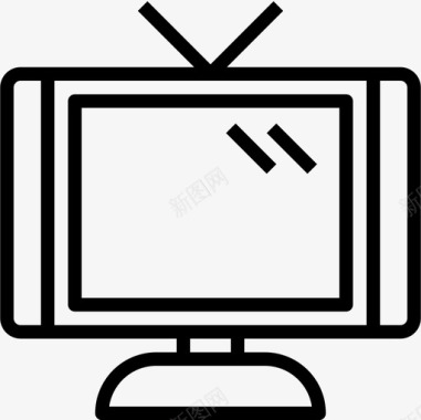 电视支架触点线性图标图标