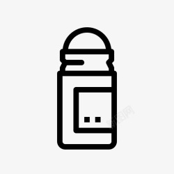 卷彩色玻璃瓶卷瓶化妆品图标高清图片