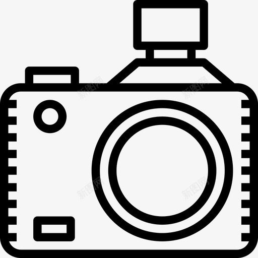 相机假期4线性图标svg_新图网 https://ixintu.com 假期4 相机 线性