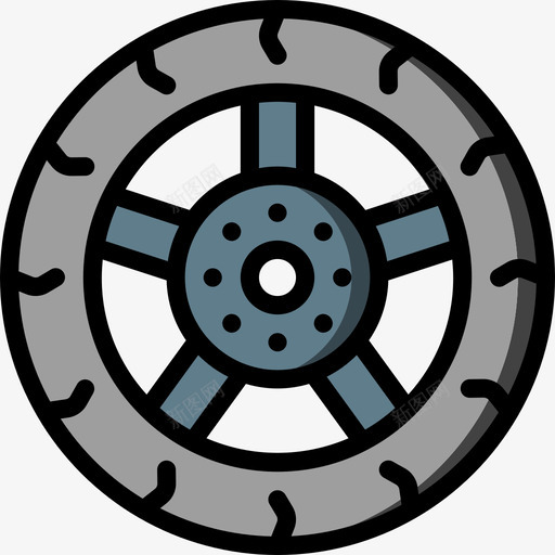 车轮运动和游戏6线性颜色图标svg_新图网 https://ixintu.com 线性颜色 车轮 运动和游戏6