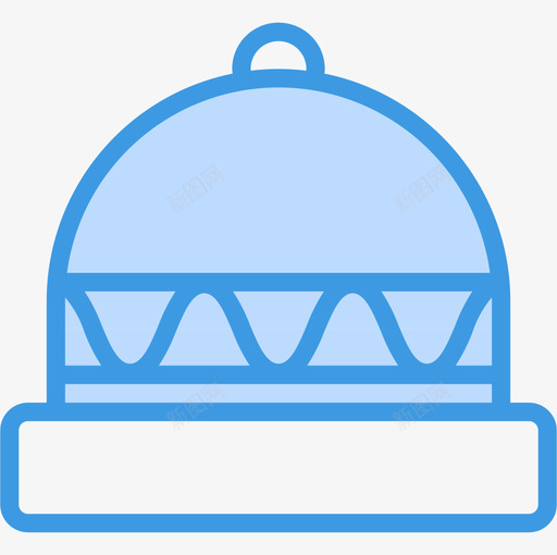 冬天的帽子衣服87蓝色图标svg_新图网 https://ixintu.com 冬天的帽子 蓝色 衣服87