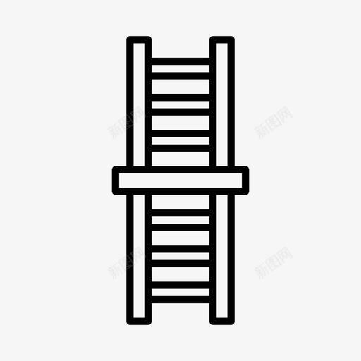 梯子器具设备图标svg_新图网 https://ixintu.com 器具 家用电器 工具 梯子 楼梯 设备