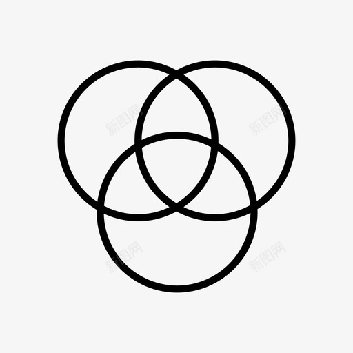 圆几何环图标svg_新图网 https://ixintu.com 几何 圆 环