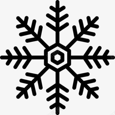 雪花天气151线性图标图标