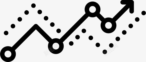 向上图表图表统计图标图标