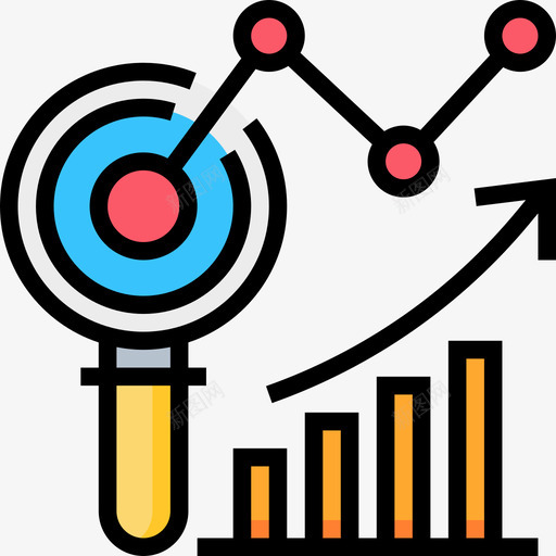 分析市场和经济4线性颜色图标svg_新图网 https://ixintu.com 分析 市场和经济4 线性颜色