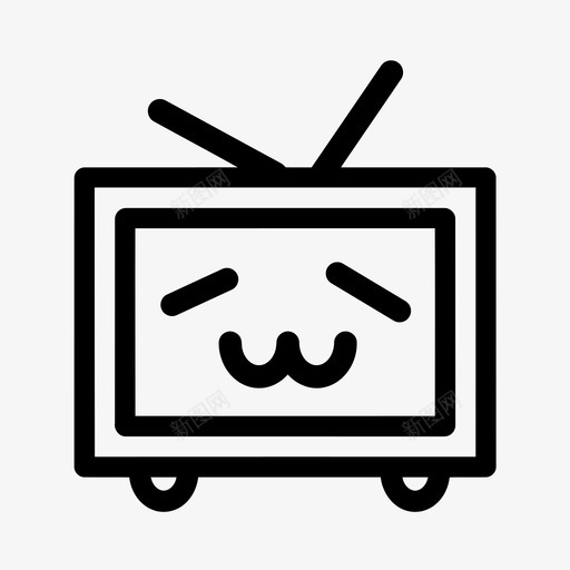 哔哩哔哩动画svg_新图网 https://ixintu.com 哔哩哔哩动画 哔哩哔哩图标logo