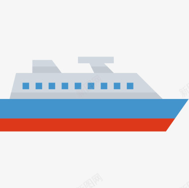 船运输94扁平图标图标
