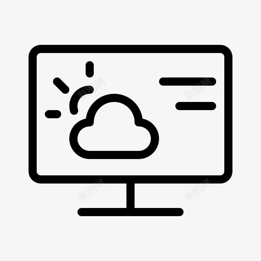 气象站计算机设备图标svg_新图网 https://ixintu.com 智能 气象站 物联网线路 硬件 网络 计算机 设备
