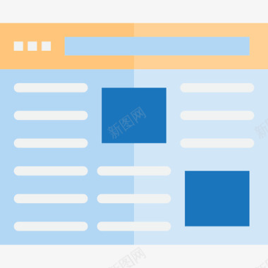 浏览器essentials在线营销平面图标图标