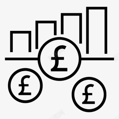 英镑流动性业务现金图标图标