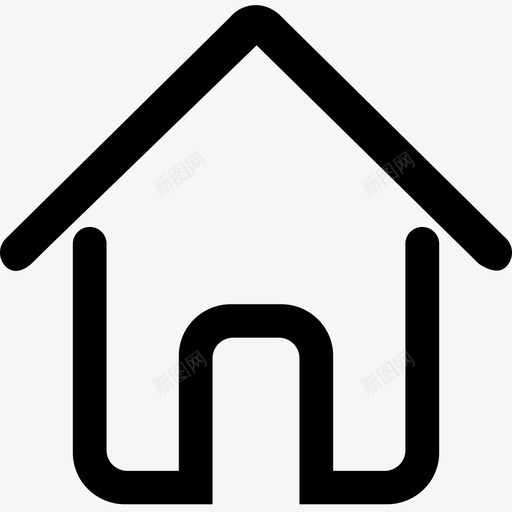 主页、首页、homesvg_新图网 https://ixintu.com 主页、首页、home 主页 首页 home 线性 扁平 单色 方正