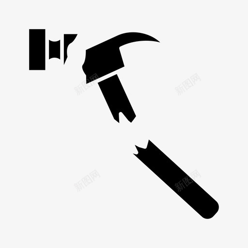 破碎锤电器家用电器图标svg_新图网 https://ixintu.com 家用电器 工具 电器 破碎锤