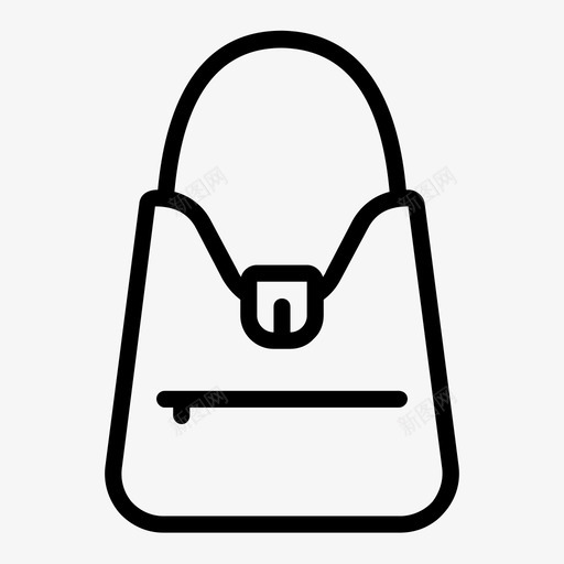 手提包时尚单肩包图标svg_新图网 https://ixintu.com 包 单肩包 手提包 时尚