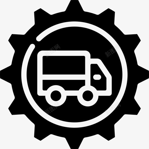 送货车在线商店2填充图标svg_新图网 https://ixintu.com 在线商店2 填充 送货车
