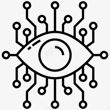 网络眼网络监控网络安全图标图标