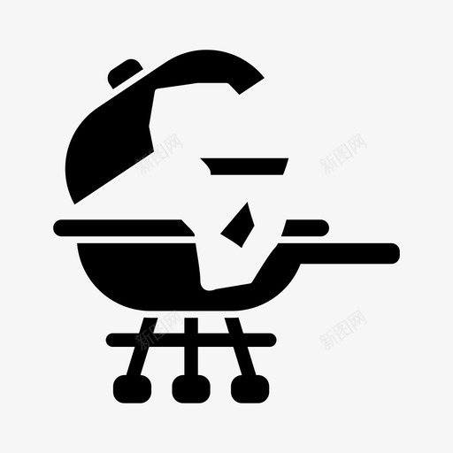 破碎的烤炉电器家用电器图标svg_新图网 https://ixintu.com 家用电器 工具 电器 破碎的烤炉