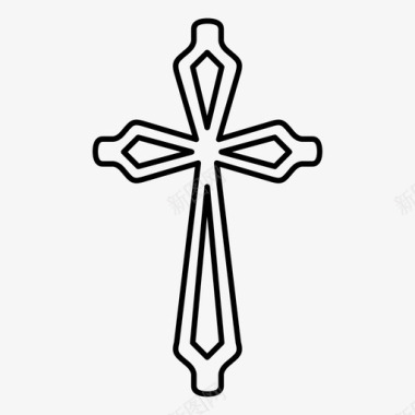 基督教十字架天主教基督教图标图标