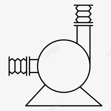 离心泵液压机械图标图标