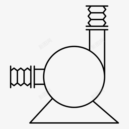 离心泵液压机械图标svg_新图网 https://ixintu.com 压力 旋转 机械 液压 离心泵