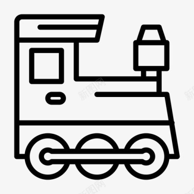 机车火车运输图标图标