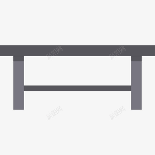 桌子家用家具9扁平图标svg_新图网 https://ixintu.com 家用家具9 扁平 桌子