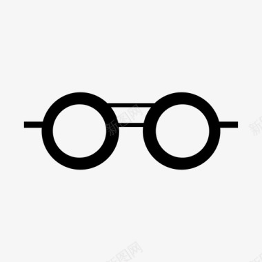 眼镜双眼镜视觉图标图标