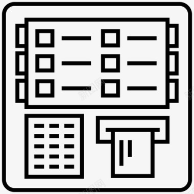 收银机信用卡支付服务信用卡支付图标图标