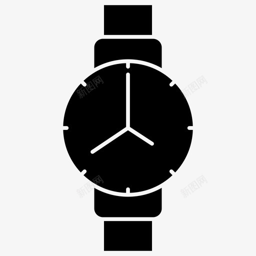 时间片手表基本的ui字形图标svg_新图网 https://ixintu.com 基本的ui字形图标 手表 时间片