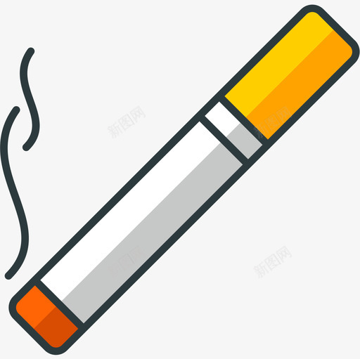 香烟麻醉品和毒品2线颜色图标svg_新图网 https://ixintu.com 线颜色 香烟 麻醉品和毒品2