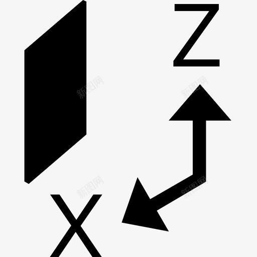 XZ坐标轴svg_新图网 https://ixintu.com XZ坐标轴