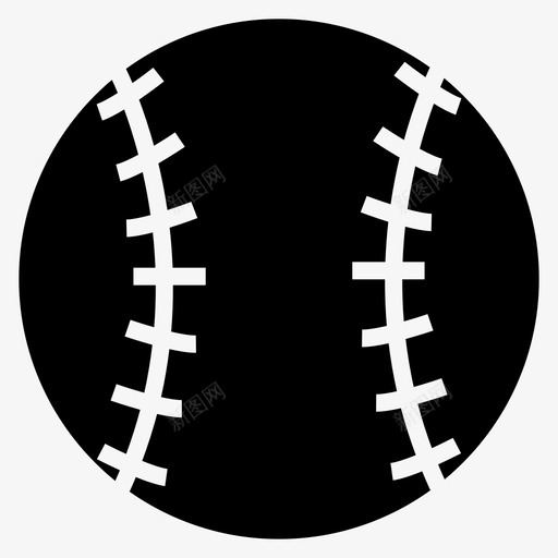 棒球运动体育与球轮廓图标svg_新图网 https://ixintu.com 体育与球轮廓 棒球 运动
