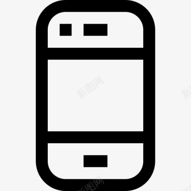 智能手机essential4线性图标图标