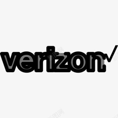 Verizon技术标识线条颜色图标图标