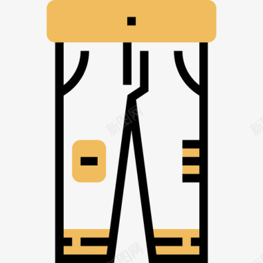 裤子缝纫设备4黄影图标图标